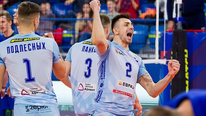 Волейболисты московского "Динамо" обыграли казанский "Зенит" в матче ЧР
