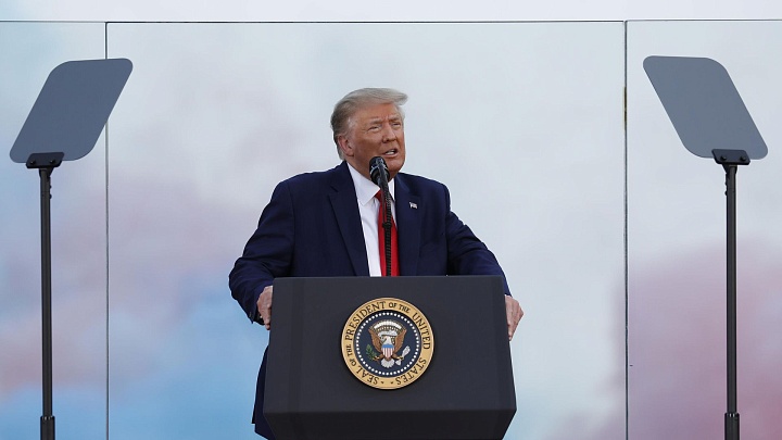 Трамп представил астронавта, побывавшего на Луне, в День независимости