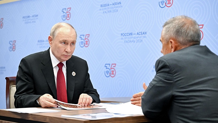 Путин заявил, что трасса М-12 построена трудами жителей Татарстана
